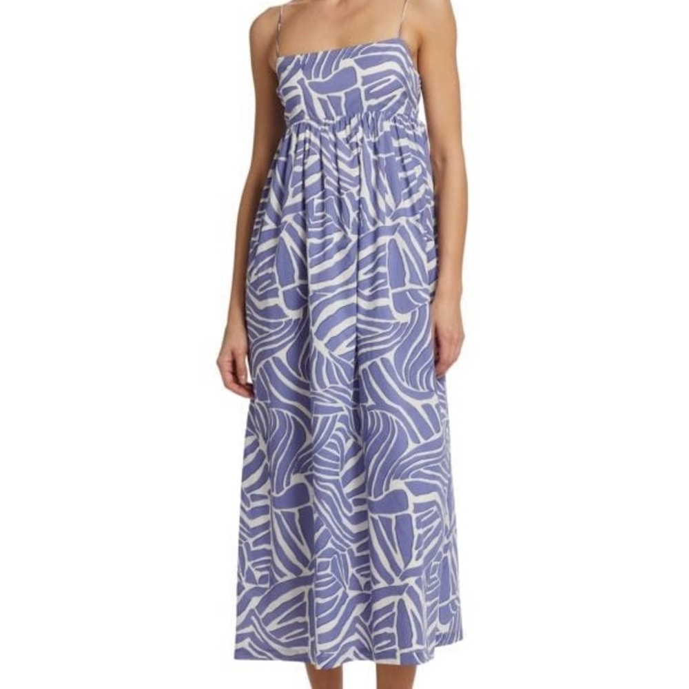 RAILS blue and white maxi dress
